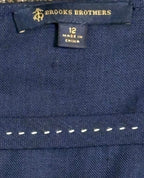 Brooks Brothers Linen Blend Cap-Sleeve Sheath Dress Navy