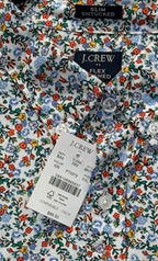 J.Crew Slim Untucked Flex Oxford Floral Button-Down Shirt L