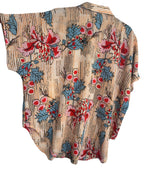 Multicolor Floral Print Polyester Top