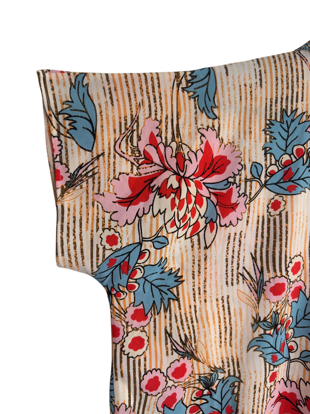 Multicolor Floral Print Polyester Top