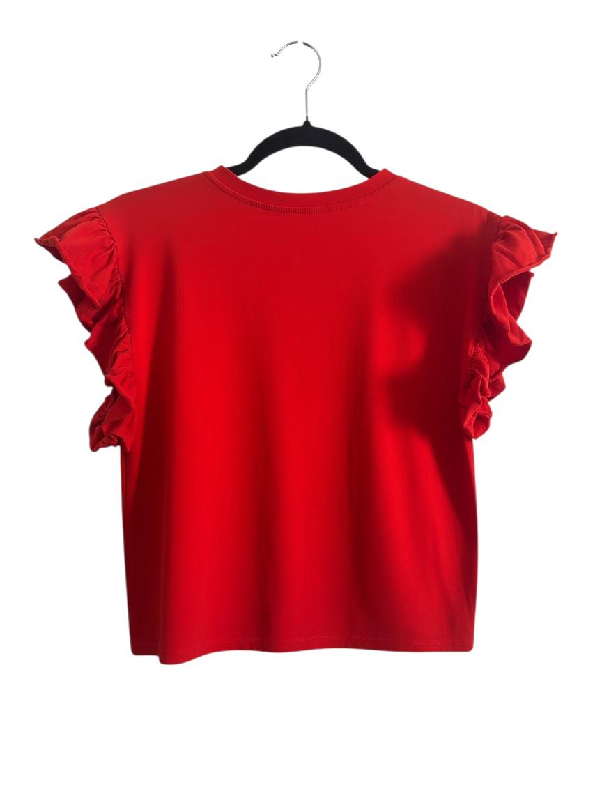 Zara Red Top 100% Cotton