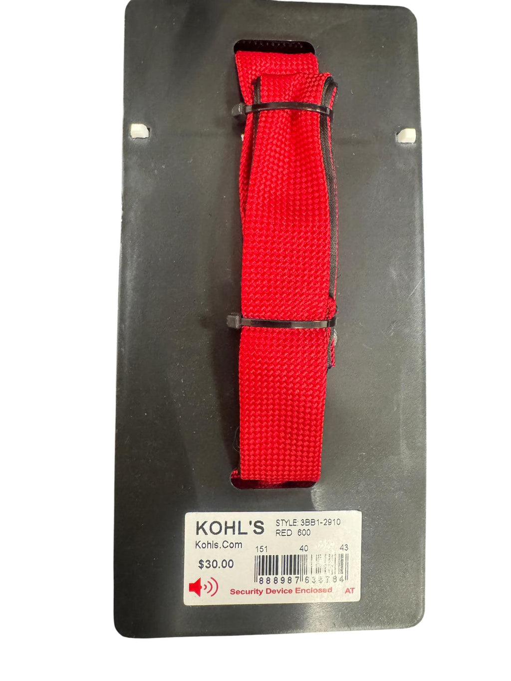 Bespoke Red Pre-Tied Bow Tie Clip-On