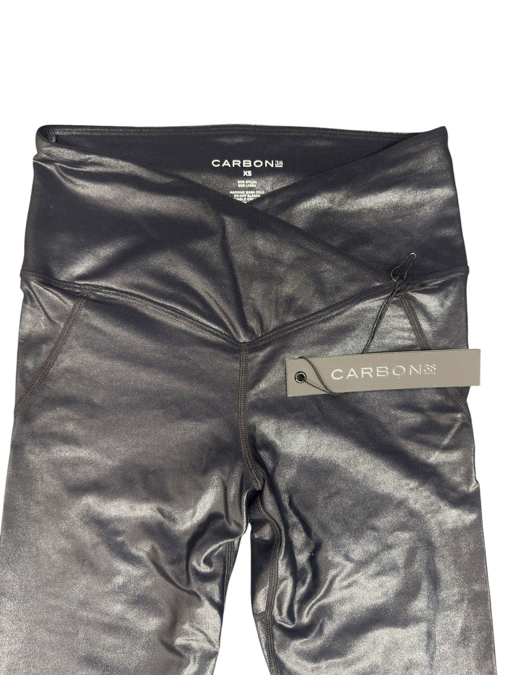 Carbon38 Faux Leather Leggings Black XS
