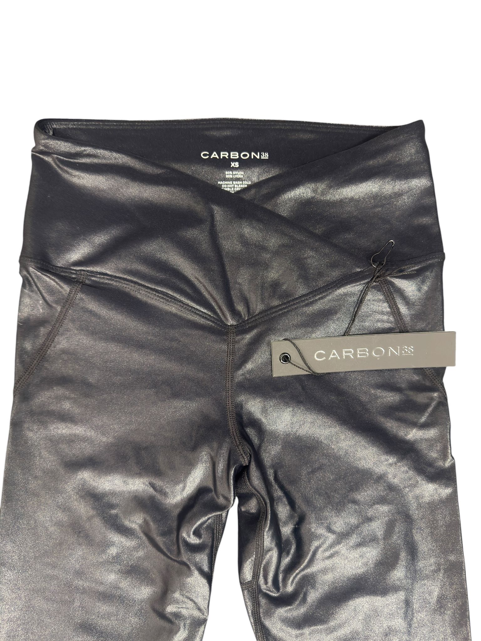 Carbon38 Faux Leather Leggings Black XS