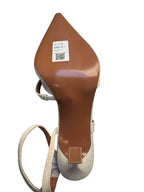 ASOS Design Pointed Toe Slingback Heel Cream Size 9