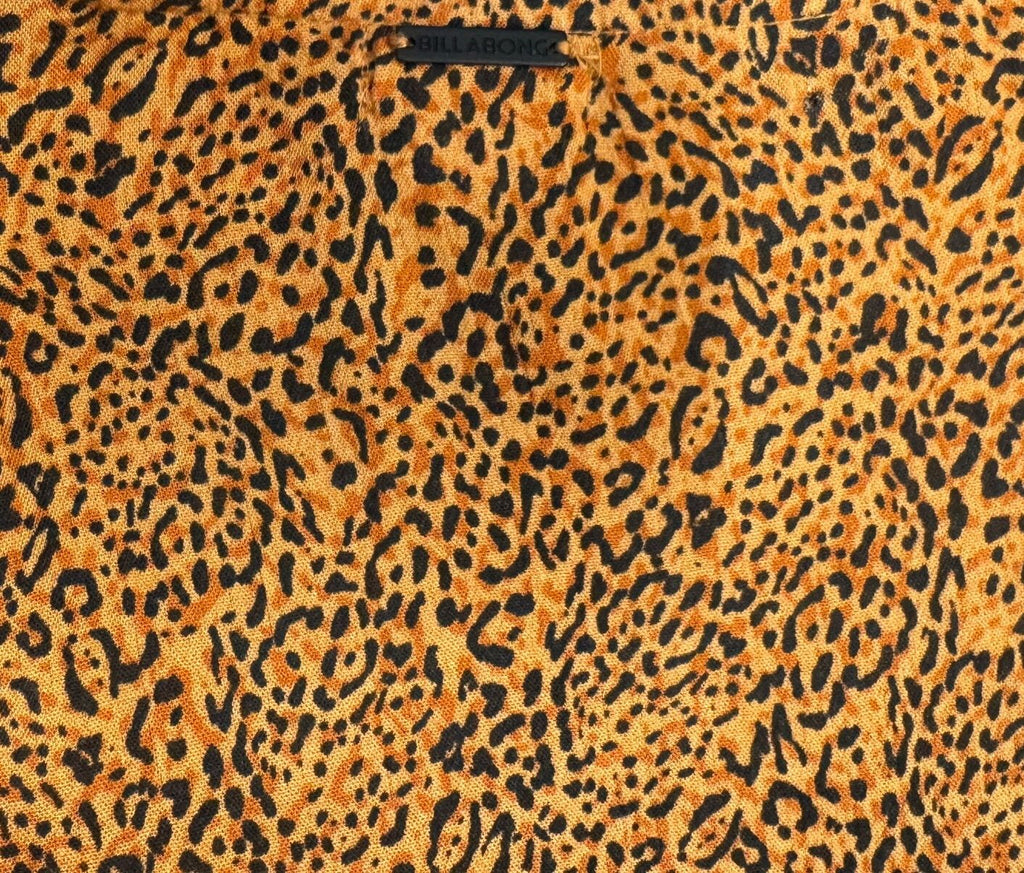 Leopard Print Chiffon Two-Piece Set Top and Pants