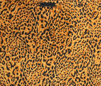 Leopard Print Chiffon Two-Piece Set Top and Pants