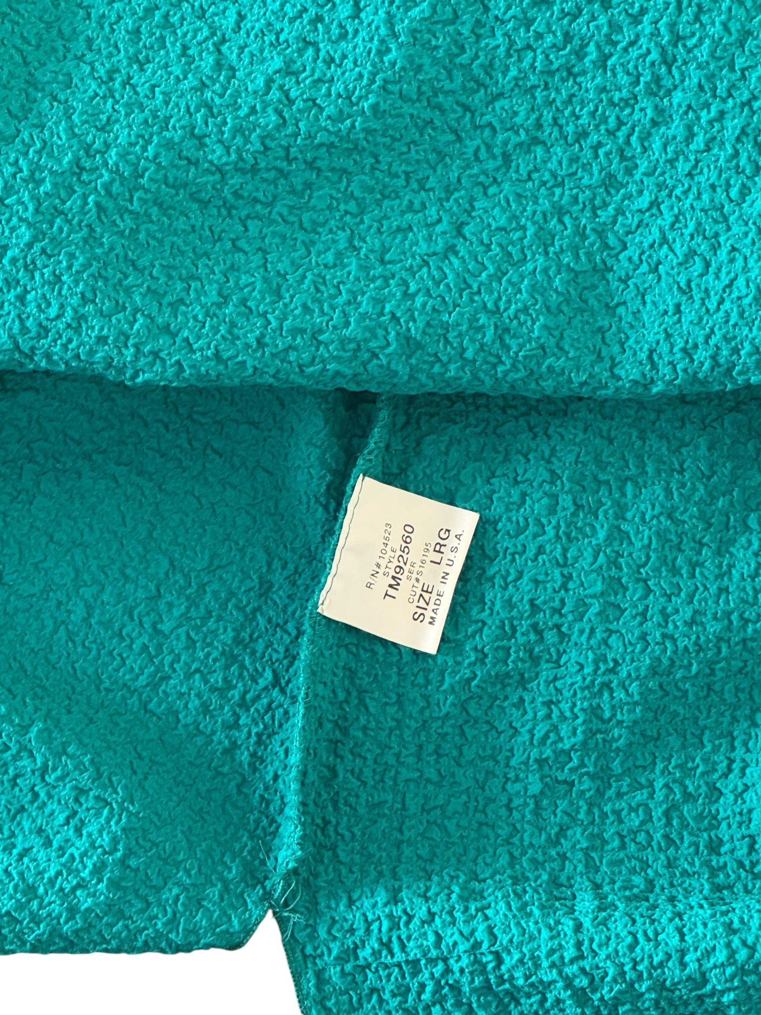 Softwear by Mark Singer Teal Button-Front Blouse