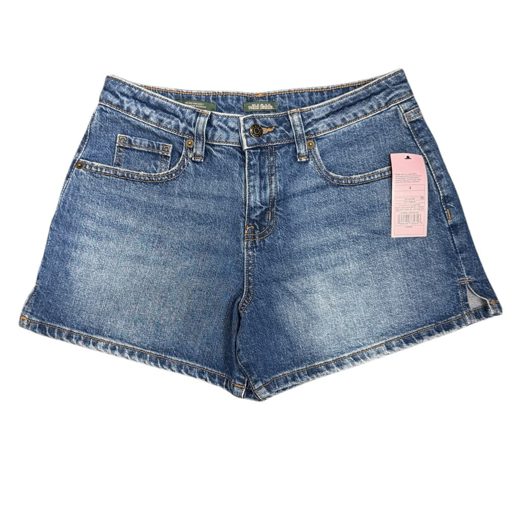 Wild Fable Mid-Rise Distressed Denim Mini Shorts Size 4
