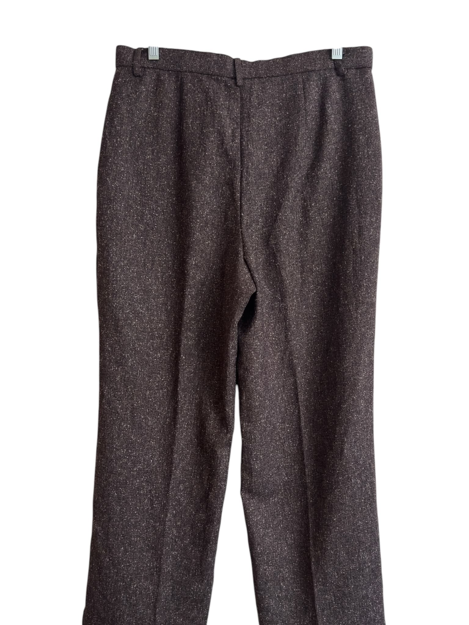 Christopher & Banks Brown Tweed Comfort Flex Trousers