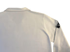 Zara Basic White Button-Down Shirt Contrast Stripe