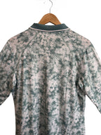 Puma YOU-V Floral Print Quarter-Zip Golf Top Green