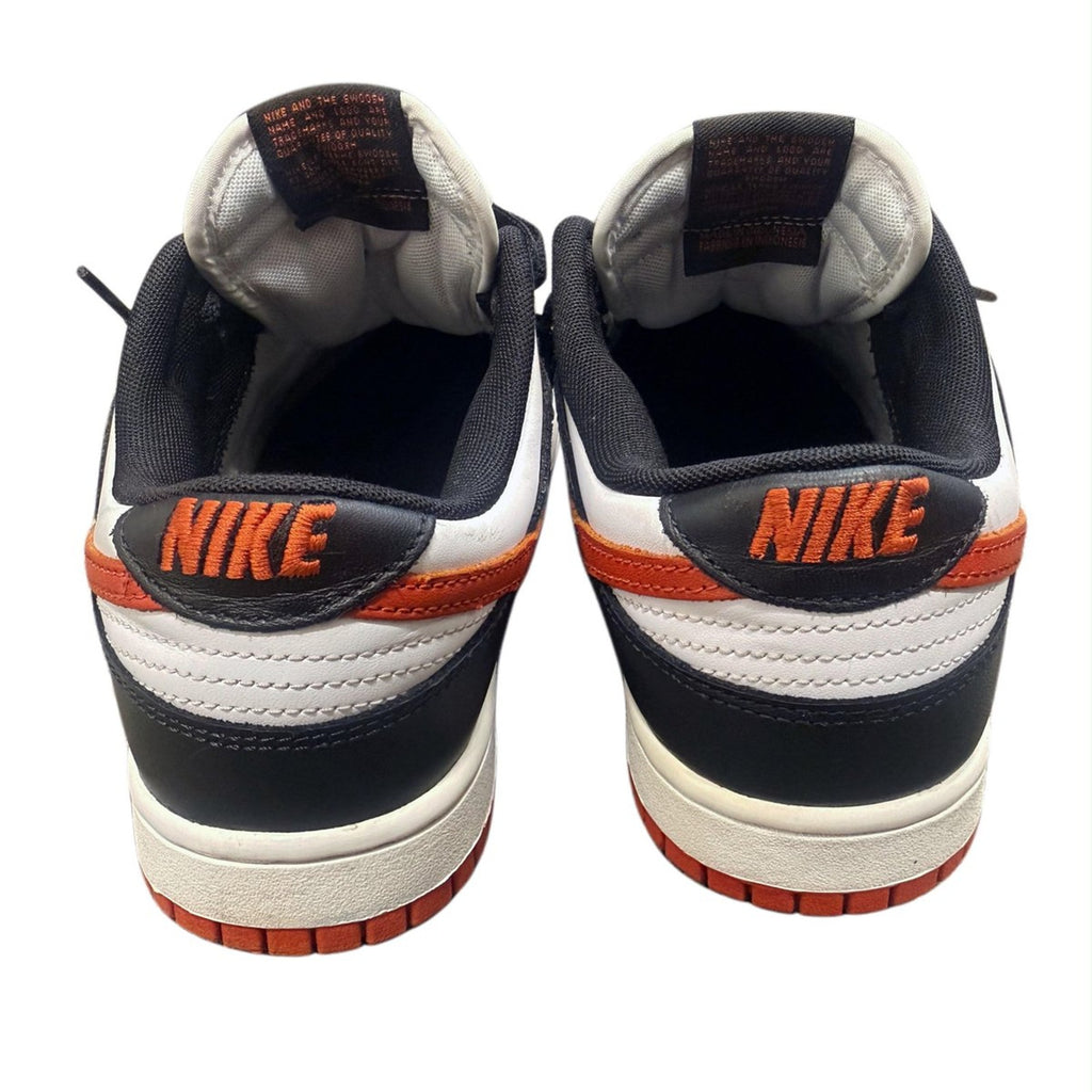 Nike Dunk Low White, Black and Dragon Red