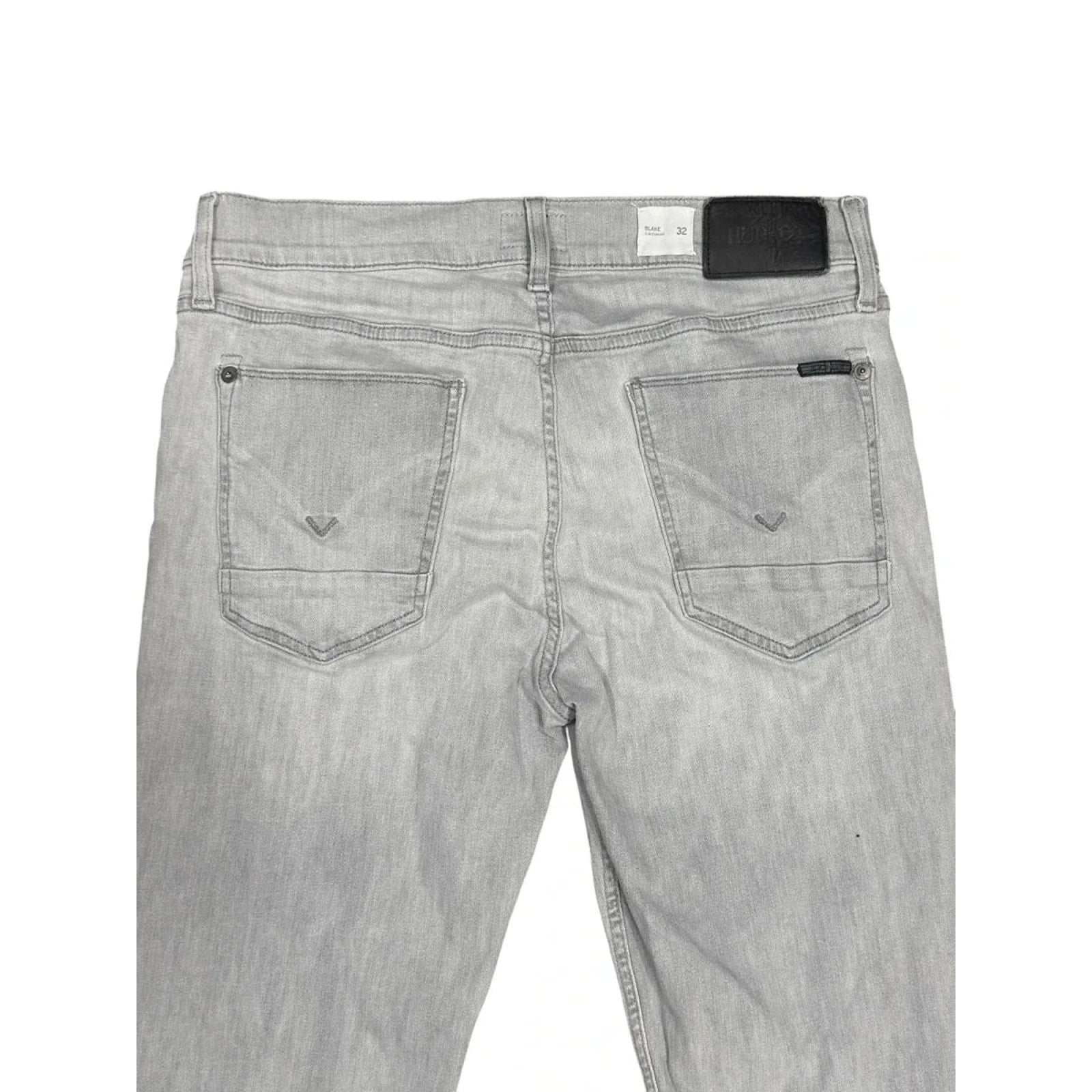 Hudson Blake Slim Straight Jeans Light Grey