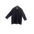 Joseph Abboud Modern Fit Black Overcoat