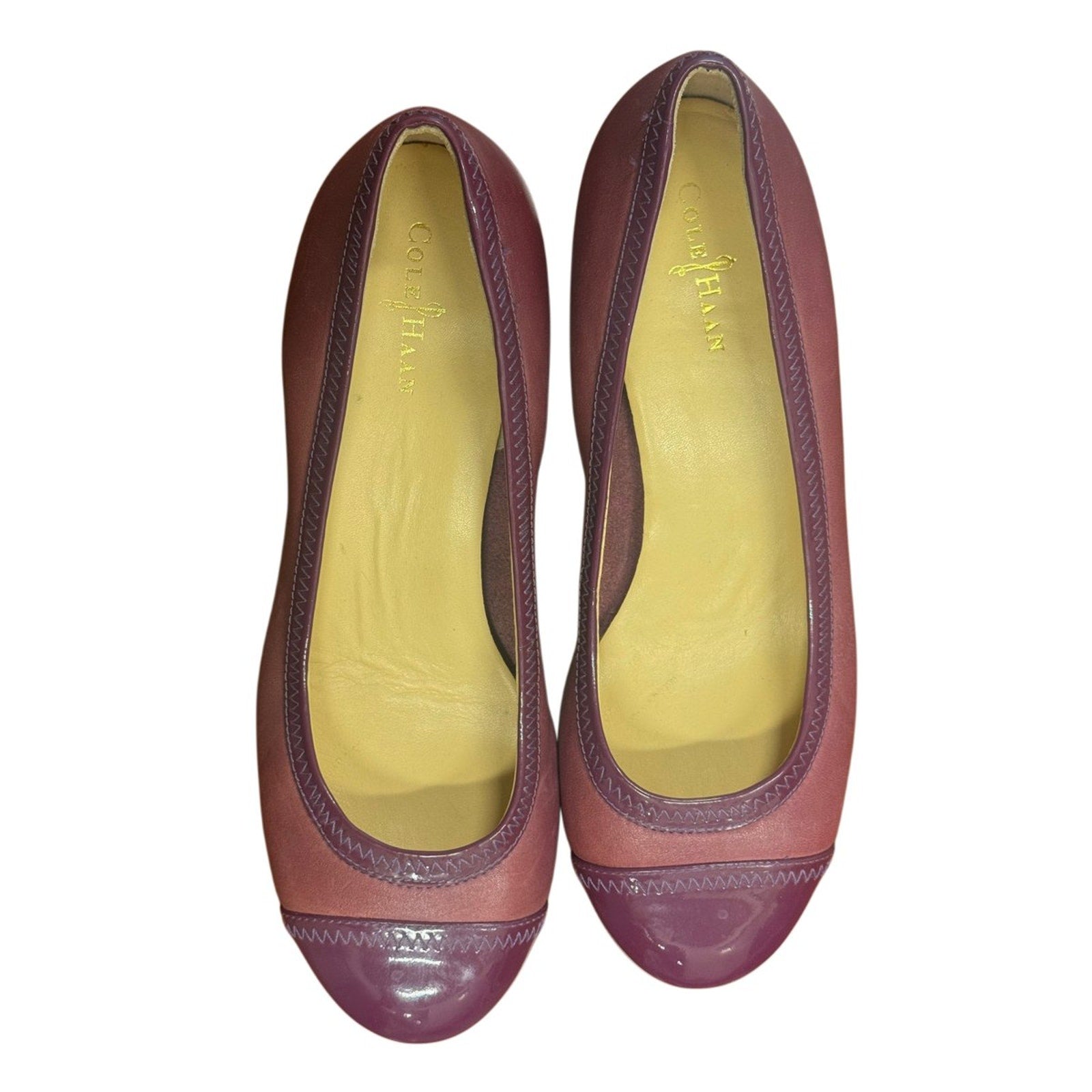 Cole Haan Cap Toe Leather Pump Mauve Purple