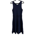Eliza J Knit Fit and Flare Sleeveless Dress Navy