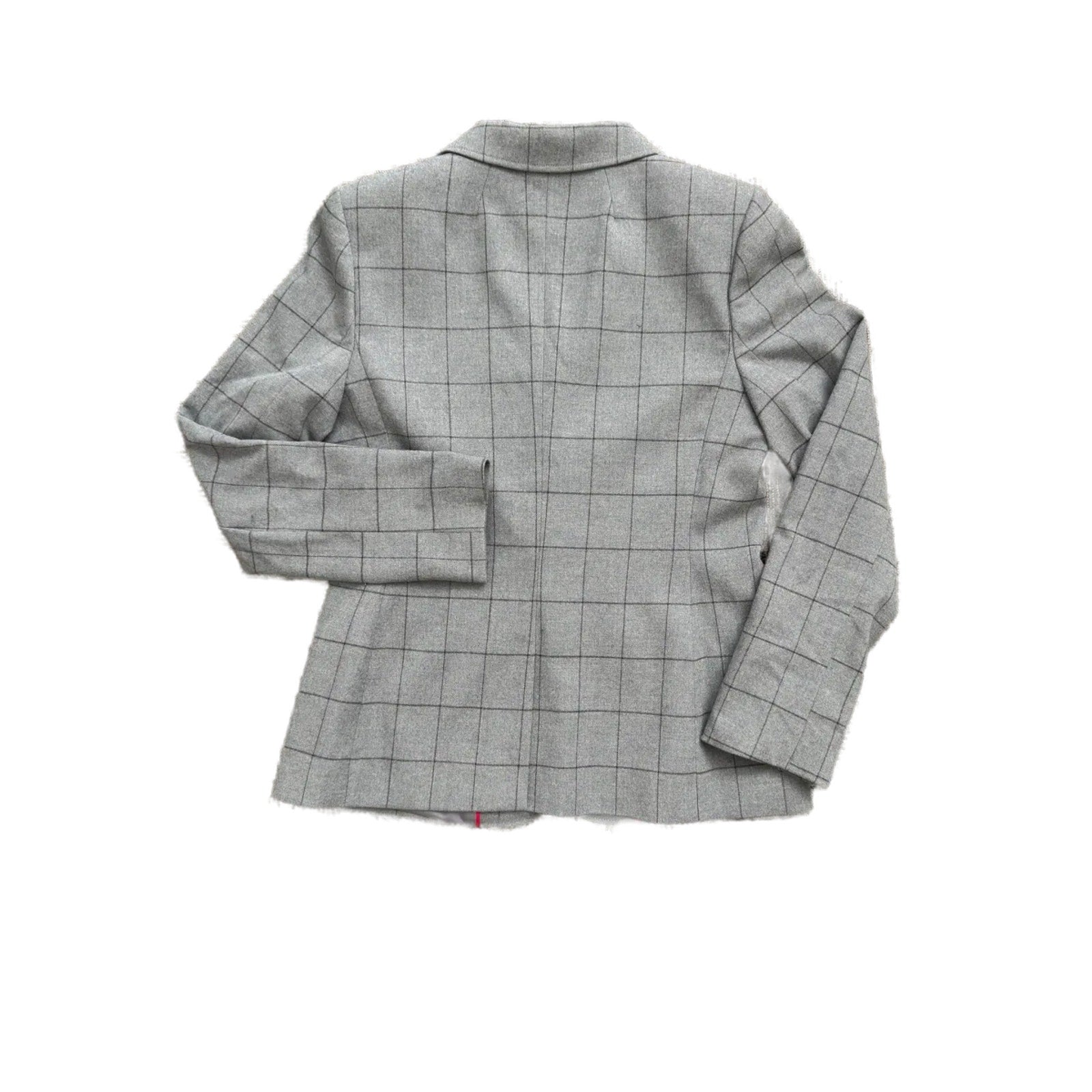 Tommy Hilfiger Grey Windowpane Plaid Blazer