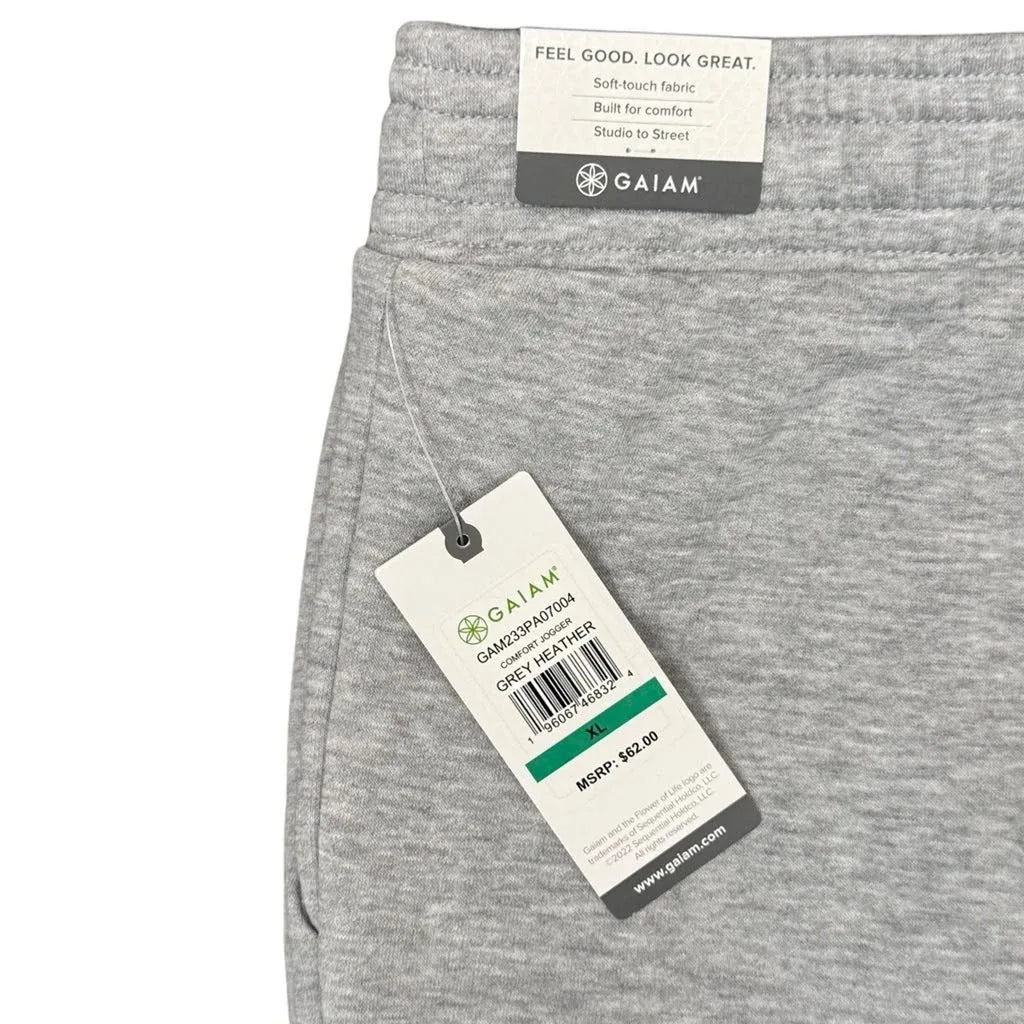 Gaiam Comfort Jogger Pants Grey Heather