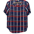 Banana republic blue, red and white checkered woman' XS blouse