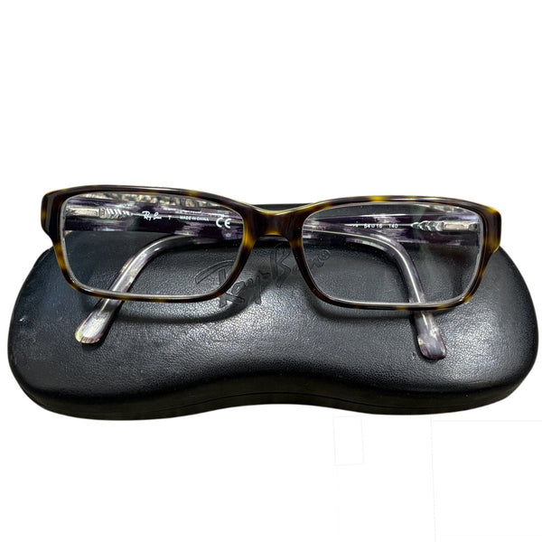 Ray-Ban Tortoise Shell Rectangular Eyeglass Frames