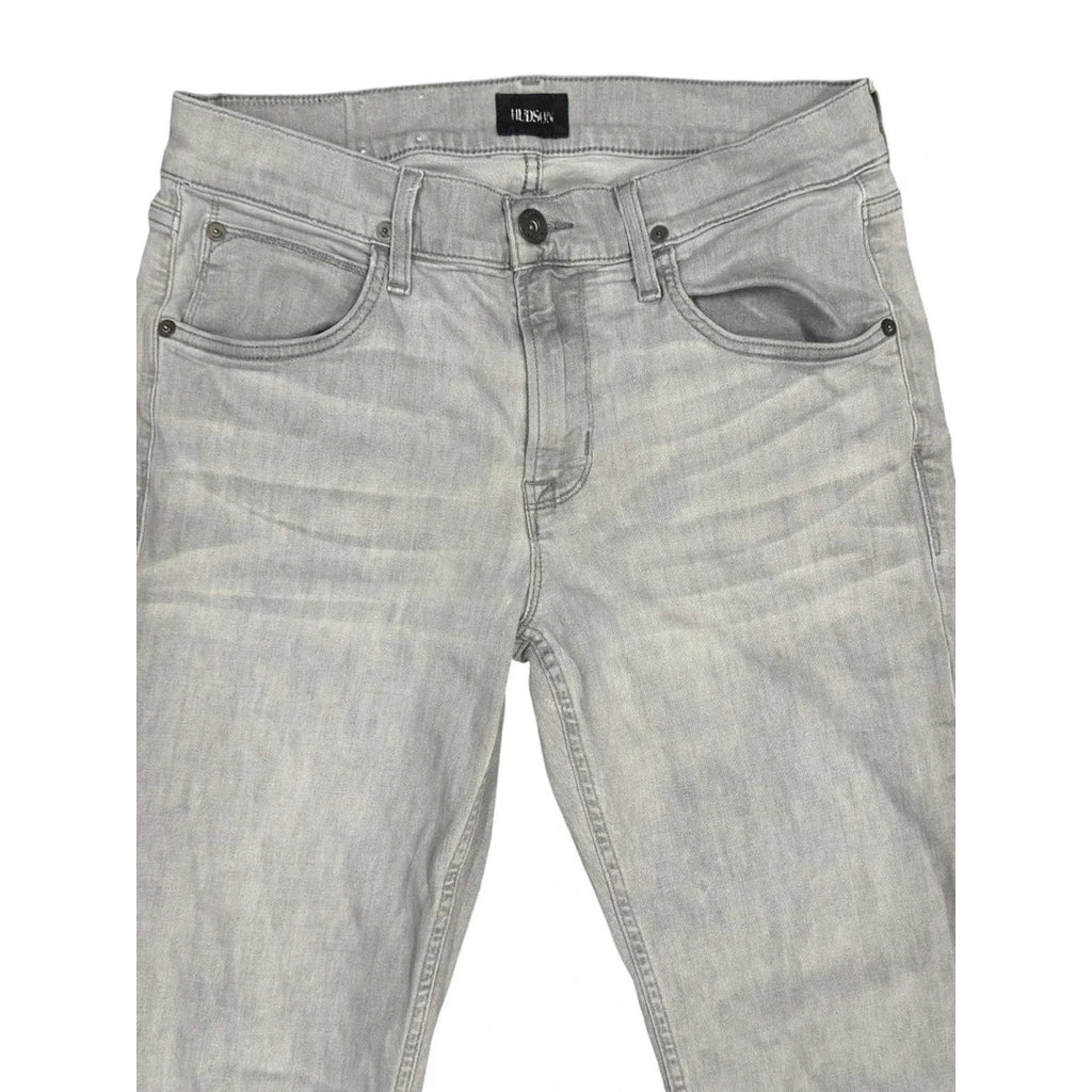 Hudson Blake Slim Straight Jeans Light Grey