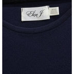 Eliza J Knit Fit and Flare Sleeveless Dress Navy