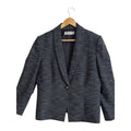 Tahari Arthur S. Levine Navy Tweed Petite Blazer