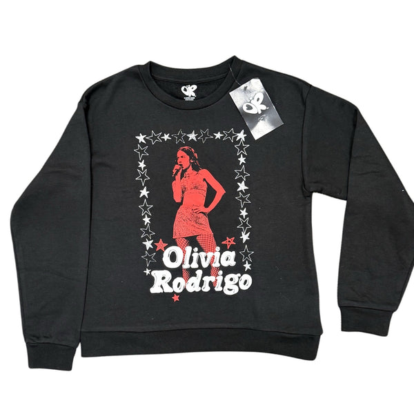 Primark Olivia Rodrigo Graphic Crewneck Sweatshirt Black
