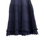Eliza J Knit Fit and Flare Sleeveless Dress Navy