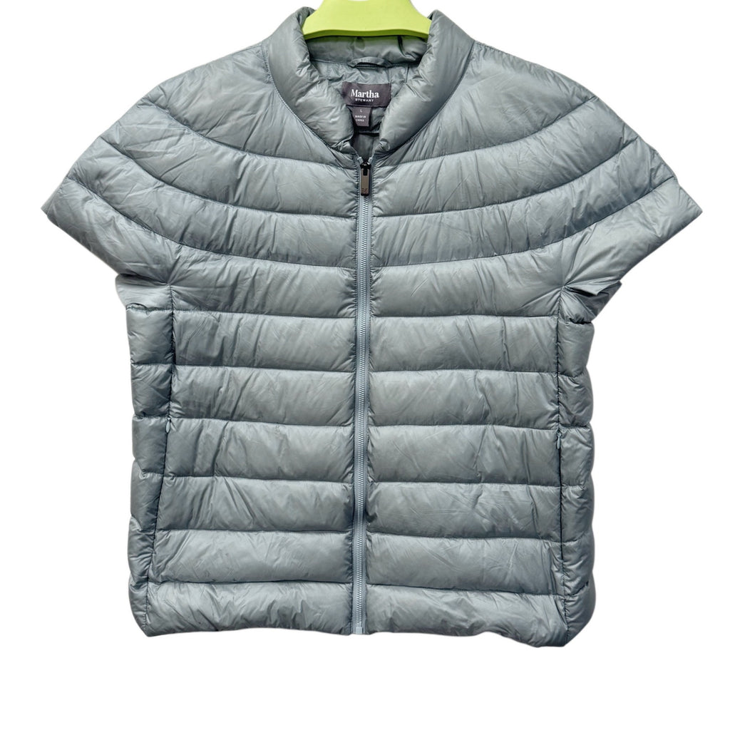 Martha Stewart Martha Stewart Sage Green Lightweight Down Puffer Jacket Women’s Large