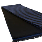 Allen Edmonds Men’s scarf 100% wool in stripe black and navy
