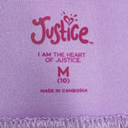 Justice Metallic Pleated Skort Purple
