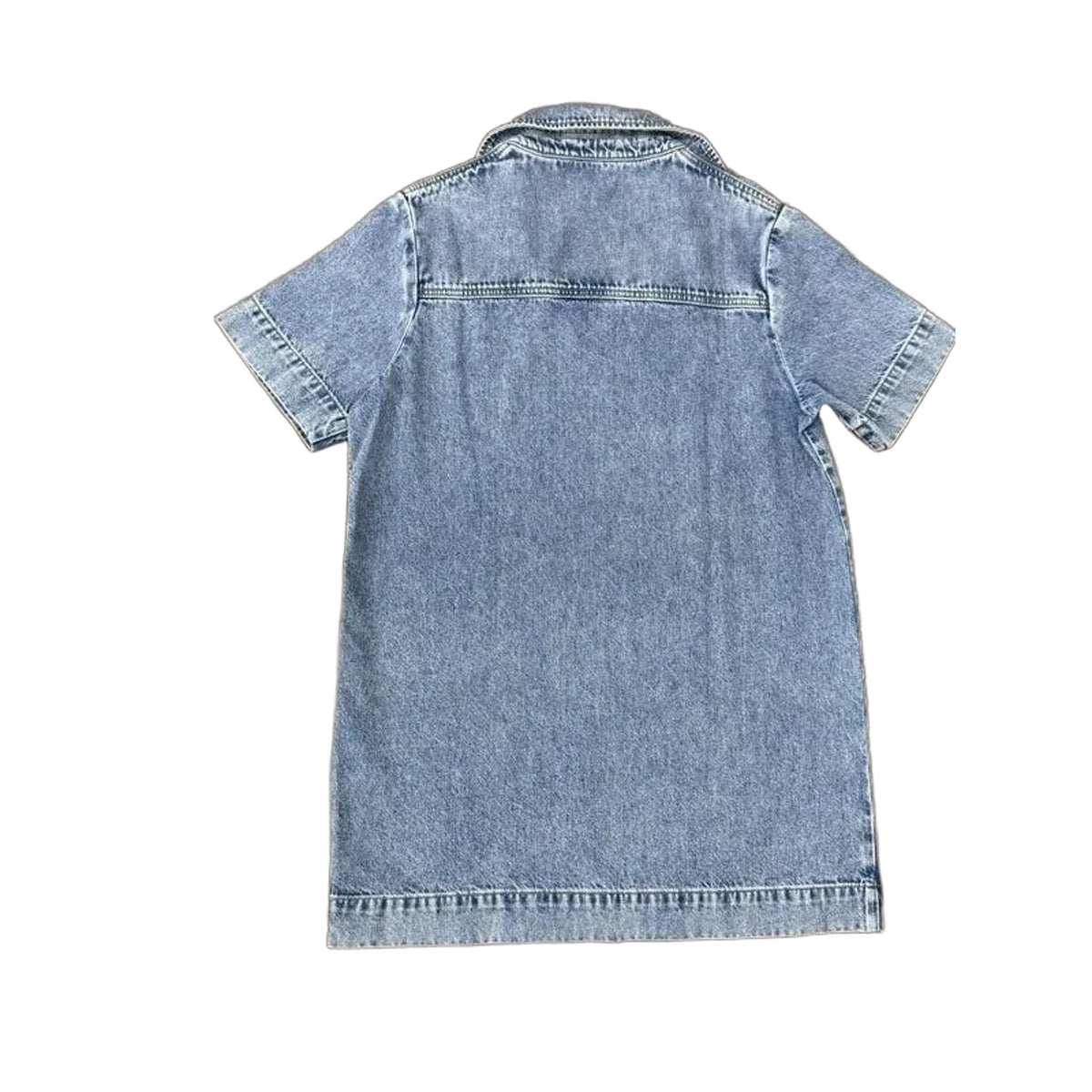 Assembly Label Genevieve Denim Mini Dress Light Blue