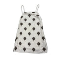 Abercrombie & Fitch Embroidered Floral Linen Mini Dress White and brown