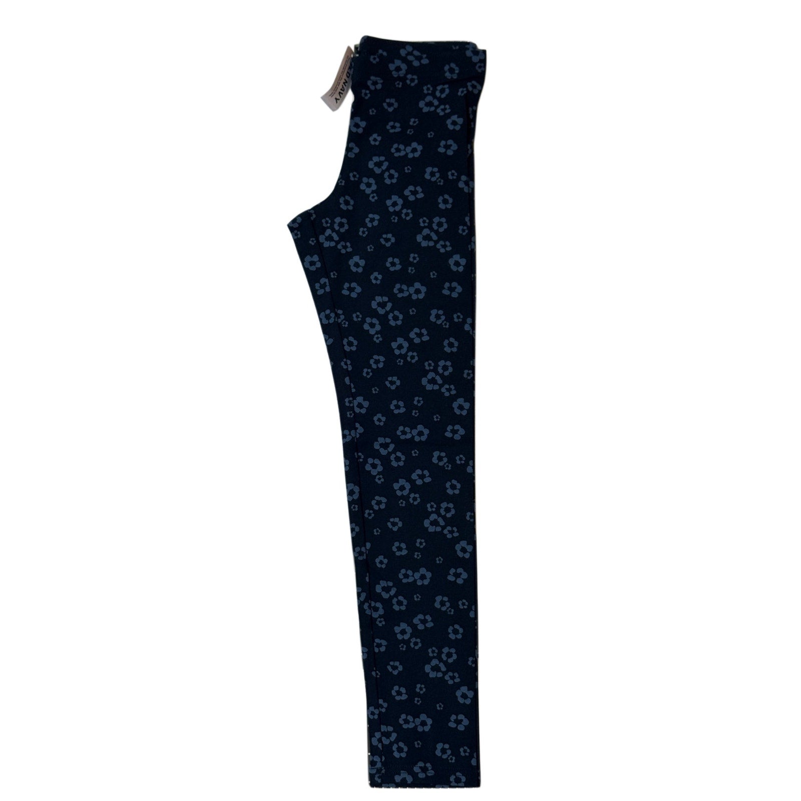 Girls Old Navy casual pants. New! navy color with blue flowers size M (8)