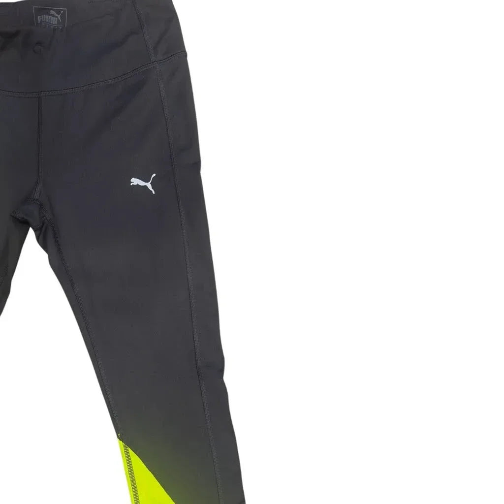 Puma Running Colorblock Leggings Black Yellow Cyan