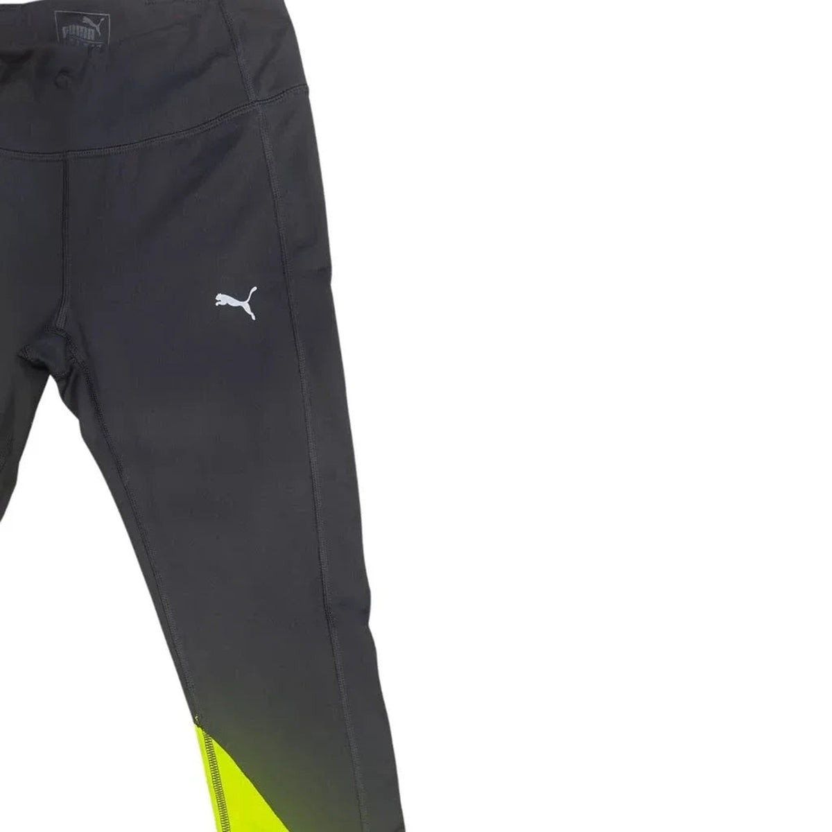 Puma Running Colorblock Leggings Black Yellow Cyan