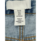 H&M Wide Leg High Waist Jeans Light Blue