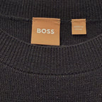 BOSS Black Sweater Dress Size S Long Sleeve Knit Fit and Flare Elegant Dress