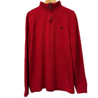 Chaps men's red cotton zipper top