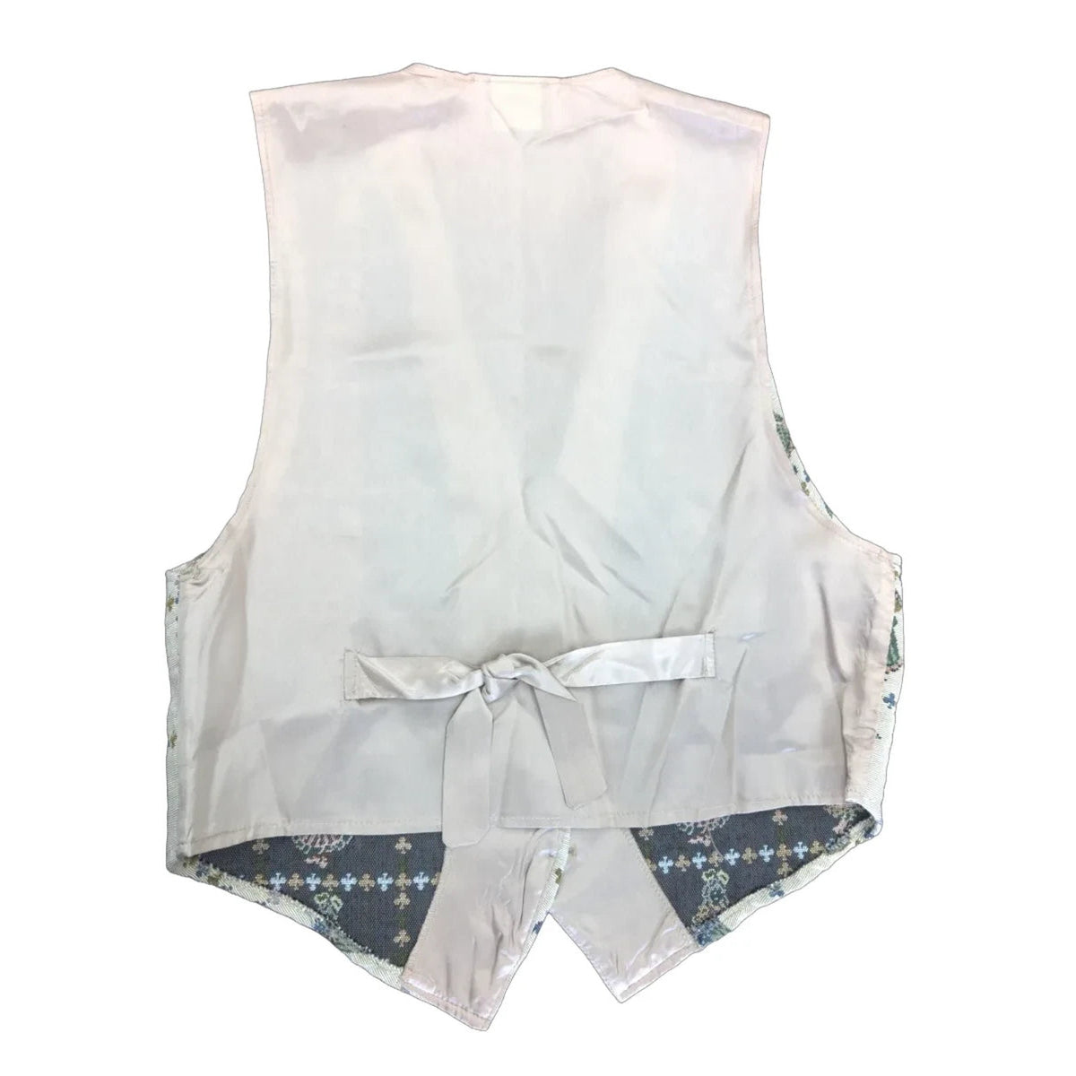 Facets by Mirrors Victorian Doll Print Tapestry Vest