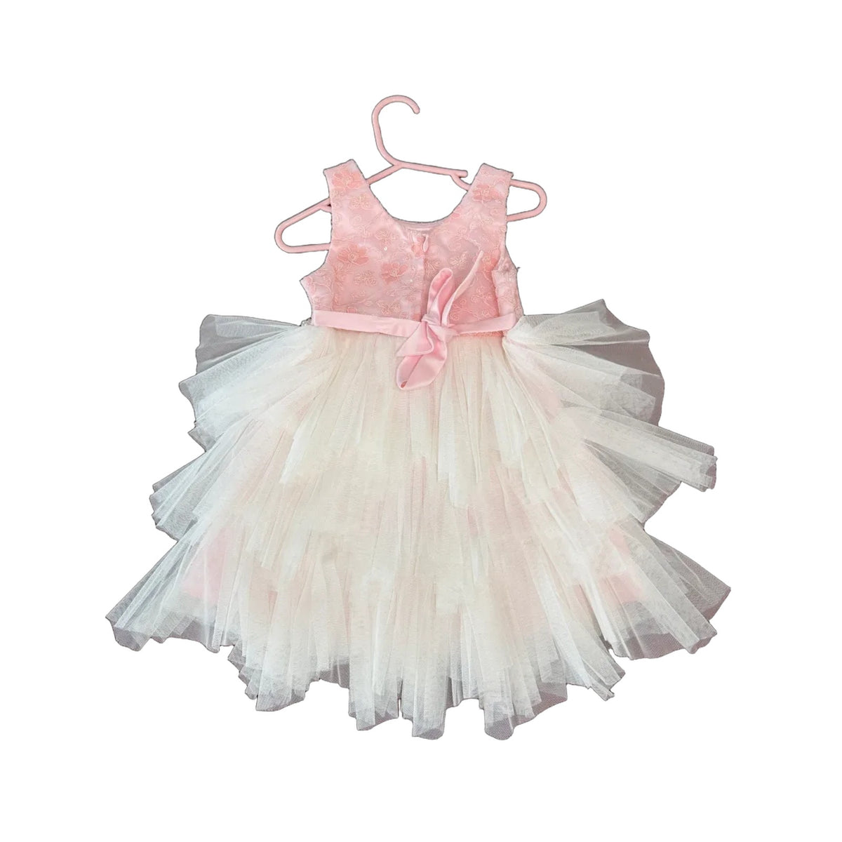 Couture Princess Pink Floral Lace Tulle Party Dress 2T