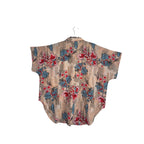 Multicolor Floral Print Polyester Top