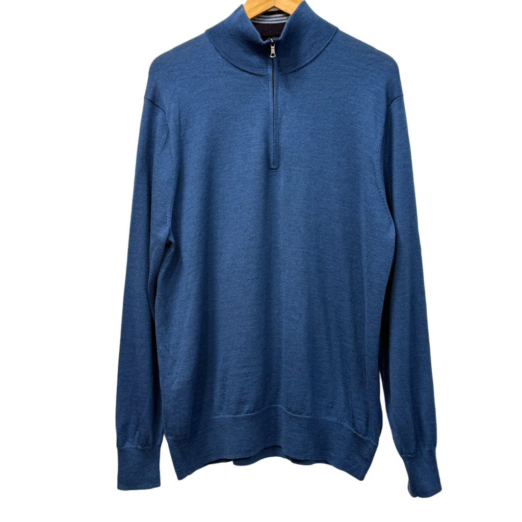 Brooks Brothers Italian blue knot men's sweater  size XL