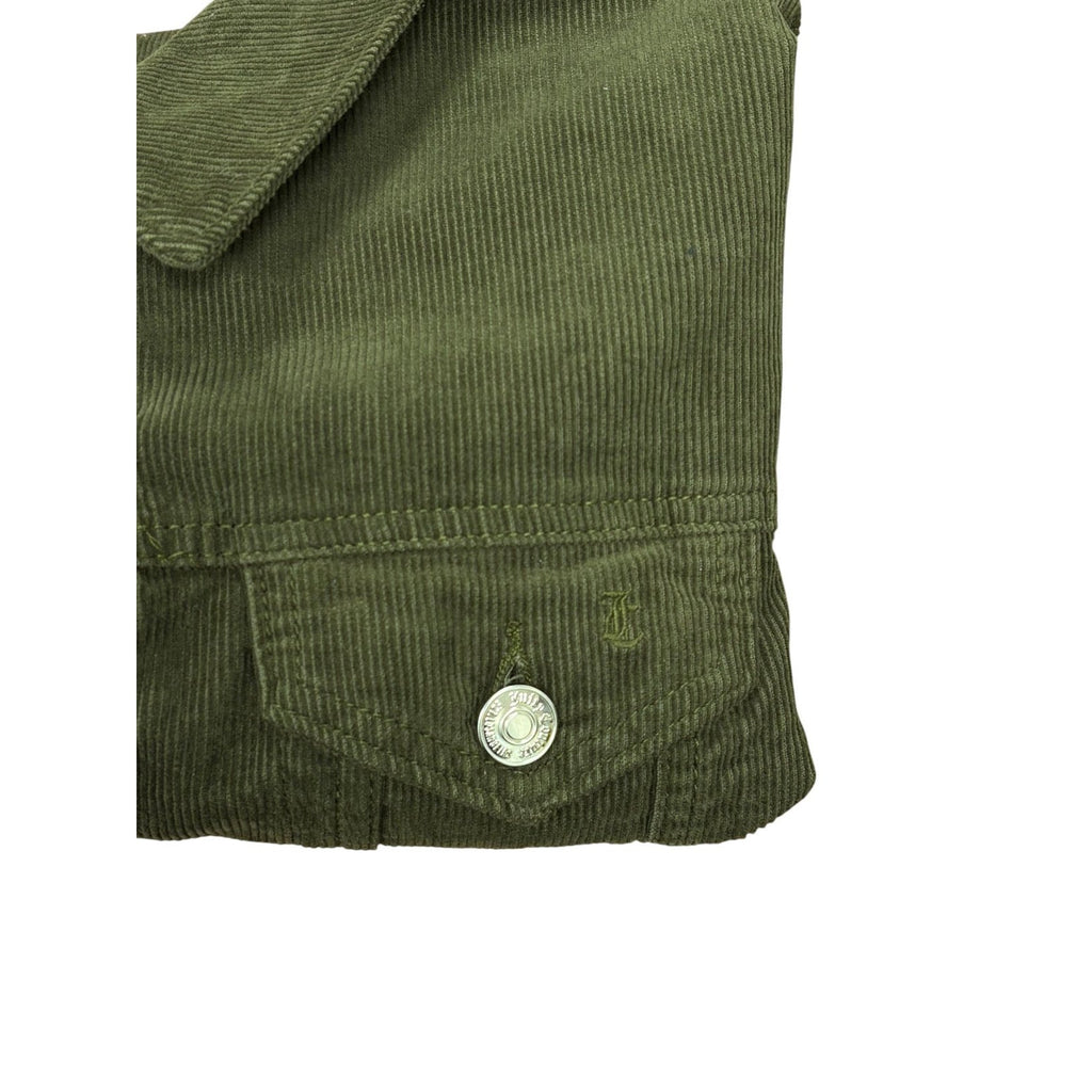 Juicy Couture Cropped Corduroy Jacket Olive Green