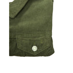Juicy Couture Cropped Corduroy Jacket Olive Green