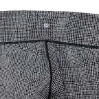 Lululemon Grid Print High-Rise Leggings Black White