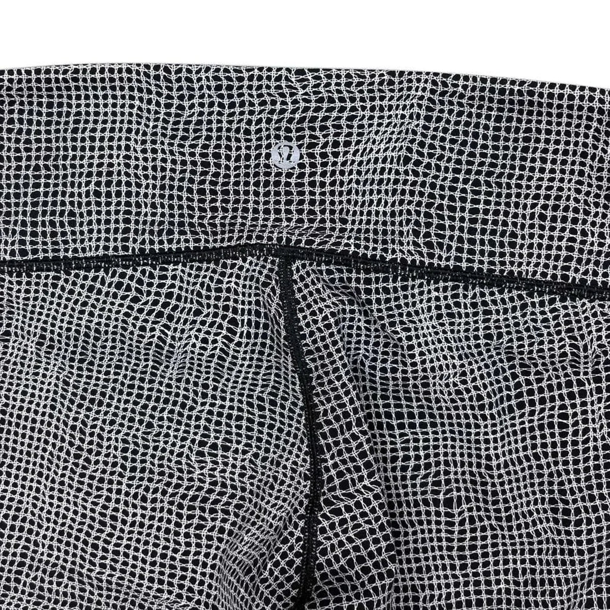 Lululemon Grid Print High-Rise Leggings Black White