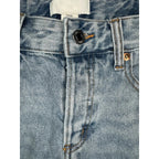 H&M Wide Leg High Waist Jeans Light Blue
